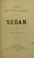 Portada de libro Sedan. Veladas de Inv�lidos