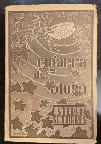Portada de Cigarra de Oto�o. Poes�as - Esteban Satorres