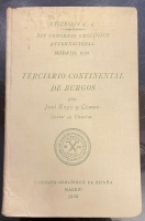 Portada de libro Terciario Continental de Burgos. Excursi�n A. 6. XIV Congreso...