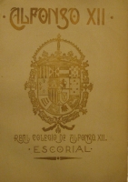 Portada de libro Alfonso XII. Publicacion de los alumnos del Real Colegio de Alfonso...