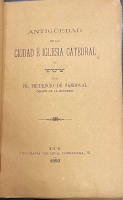 Portada de libro Antig�edad de la Ciudad � Iglesia Catedral de Tuy
