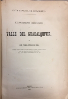 Portada de libro Reconocimiento Hidrol�gico del Valle del Guadalquivir