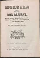 Portada de libro Morella y sus Aldeas. Tomo III