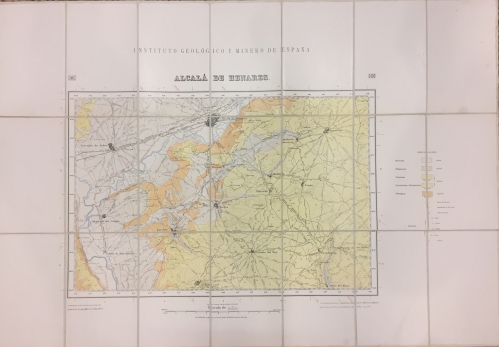 Portada de Mapa del Instituto Geol�gico y Minero de Espa�a. Alcal� de Henares. Escala 1: 50.000. Hoja n� 560. Bajo la direcci�n Luis de la Pe�a