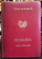 Portada de libro Canal de Isabel II. Memoria A�os 1939-45