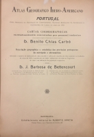 Portada de libro Atlas Geogrfico Ibero-Americano. Portugal. Cartas Chorographicas 
