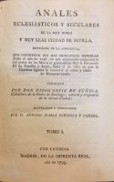 Portada de libro Anales Eclesi�sticos y Seculares de la muy noble y muy leal ciudad de...