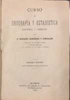 Portada de libro Curso de Geografa y Estadstica Industrial y Comercial