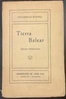Portada de libro Tierra Balear. Esbozos Mallorquines
