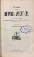 Portada de libro Historia de las Ciudades Anse�ticas