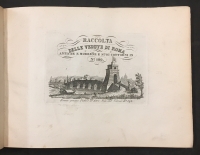 Portada de libro Raccolta delle vedute di roma antiche e moderne e suoi contorni in N�...