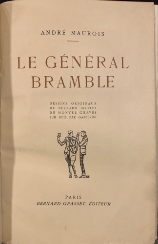 Portada de Le G�n�ral Bramble - Andr� Maurois