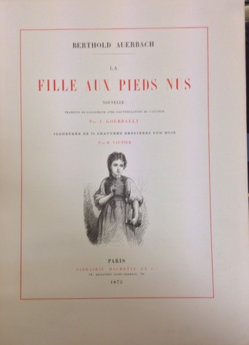 Portada de La FIlle Aux Pieds Nus - Berthold Auerbach