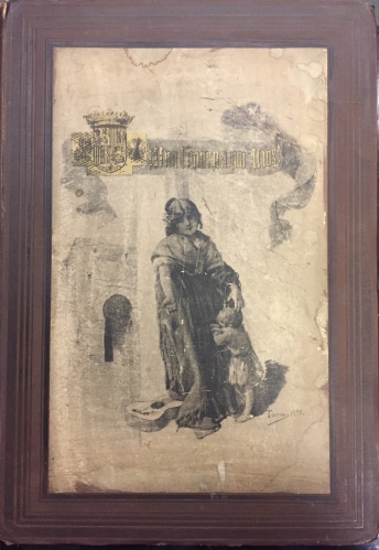 Portada de Album de Dessins D'Artistes Espagnols, publi� en faveur des victimes des tremblements de terre en Espagne - Princesse Louis Ferdinand de Bavi�re Maria de la Paz, Infante D' Espagne.