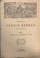 Portada de libro Revista de las Provincias. Tomo I 5 de Mayo � 25 de Diciembre de 1889