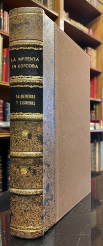 Portada de La Imprenta en C�rdoba. Ensayo Bibliogr�fico - Jos� Mar�a de Valdenebro y Cisneros