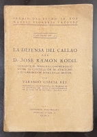 Portada de libro La Defensa del Callao por D. Jos� Ram�n Rodil durante el periodo...