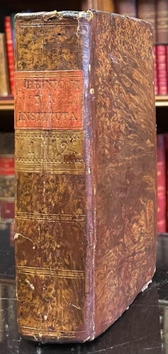 Portada de Recitationes in Elementa Juris Civiles in elementa juris civilis secundum ordinem institutionum accedunt Jo. Christ. Gottl. Heineccii. COmmentarius de Vita, Fatis ac Scriptis B. Parentis. Auctior et emendatior Christiani Thomasii. - Johann Gottlieb Heinecke