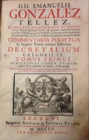 Portada de libro Commentaria Perpetua in singulos textus quinque librorum Decretalium...