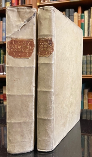 Portada de Commentarius in Harmoniam sive Concordiam quatuor Evangelistarum, et Apparatus Chronologicus ac Geographicus - Bernardo Lamy