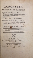 Portada de libro Zoroastre, Confucius et Mahomet, compar�s comme sectaires,...