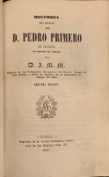 Portada de libro Historia del Reinado de D. Pedro Primero de Castilla, llamado El Cruel
