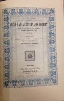 Portada de libro A la Vuelta Faustisima de la Reina Doa Maria Cristina de Borbn Madre...
