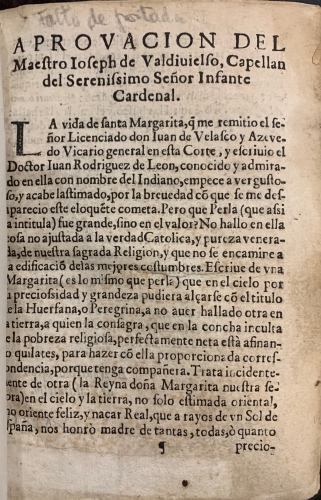 Portada de La Perla. Vida de Santa Margarita - Juan Rodr�guez de Le�n