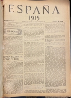 Portada de libro Espa�a. Semanario de la Vida Nacional. A�o 1915