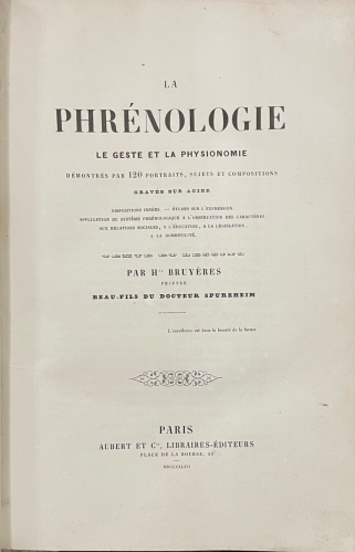Portada de La Phr�nologie. Le Geste et la Physionomie - H. Bruy�res