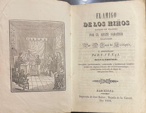 Portada de El Amigo de los Ni�os - Abate Sabatier