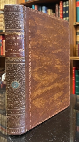 Portada de Repertorio M�dico Extrangero, peri�dico mensual de Medicina, Cirug�a, Veterinaria, Farmacia, Quimica y Bot�nicas. Tomo Quinto. Primer Trimestre de 1834 - Jos� de Lletor Castroverde