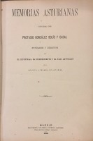 Portada de libro Memorias Asturianas
