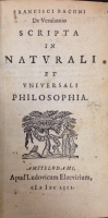Portada de libro Scripta in Naturali et Universali Philosophia
