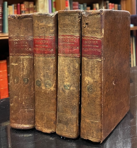 Portada de Institutiones Philosophicae ad Studia Theologica Potissimum Accommodatae - Francisco Jacquier