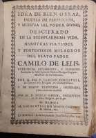 Portada de libro Idea de Bien Obrar, Escuela de Perfecci�n, y Muestra del Poder Divino,...