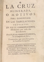 Portada de libro La Cruz Aligerada, � Motivos para confortarse en las tribulaciones:...
