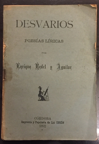 Portada de Desvarios. Poes�as L�ricas - Enrique Redel y Aguilar