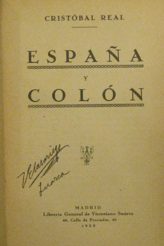 Portada de Espa�a y Col�n - Cristobal Real