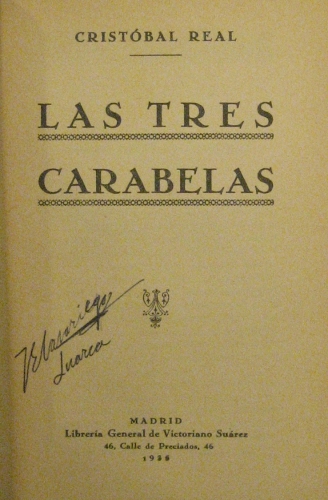 Portada de Las Tres Carabelas - Cristobal Real