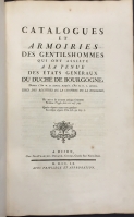 Portada de libro Catalogues et Armoiries des Gentilshommes qui ont assist a la tenue...