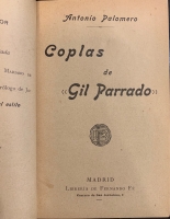 Portada de libro Coplas de Gil Parrado