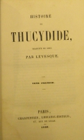 Portada de libro Histoire De Thucydide Traduite Du Grec Par L�vesque. 