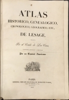 Portada de libro Atlas Histrico, Genealgico, Cronologico, Geogrfico y Estadistico de...