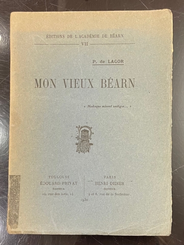 Portada de Mon Vieux B�arn - P. de Lagor