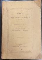 Portada de libro Poes�as de Don Pablo de X�rica