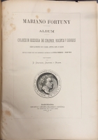 Portada de libro Mariano Fortuny. Album. Colecci�n escogida de cuadros, bocetos y...