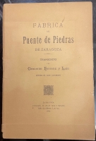 Portada de libro F�brica del Puente de Piedras de Zaragoza.