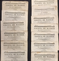 Portada de libro Gaceta de Madrid. Marzo 1816