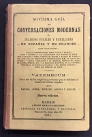 Portada de libro Nov�sima Gu�a de Conversaciones Modernas � Di�logos Usuales y...